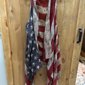 Patriotic Red, White, and Blue Cape